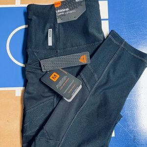 NWT RBX Black Leggings with Mesh Accents